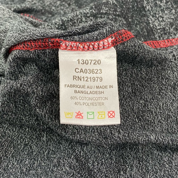 Projek Raw | Mens Henley Black/Red Heather Tee XL - Picture 6 of 7